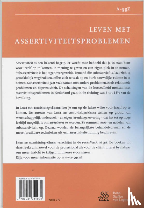 Peeters, S., Klumpers, Karel - Leven met assertiviteitsproblemen