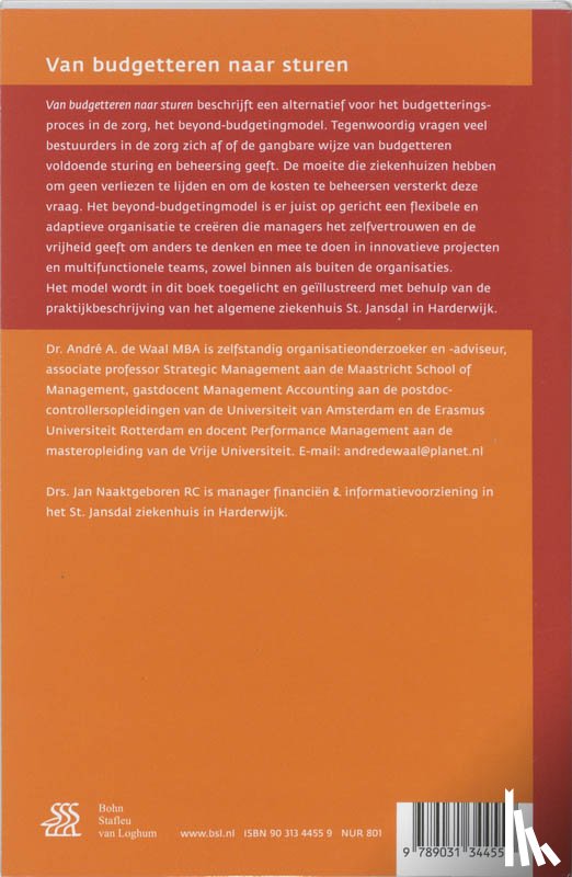Waal, A.A. de, Naaktgeboren, J.A. - Van budgetteren naar sturen