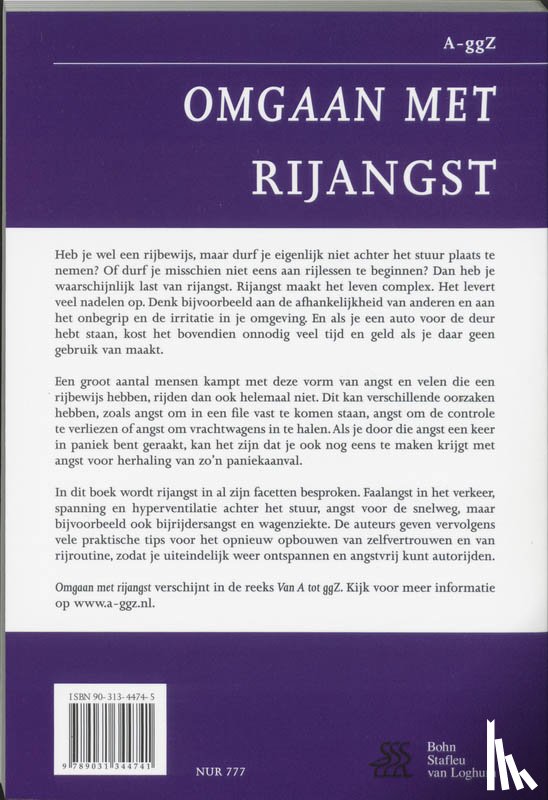 Berg, J. van den, Boon, C., Bergen, L. van - Omgaan met rijangst