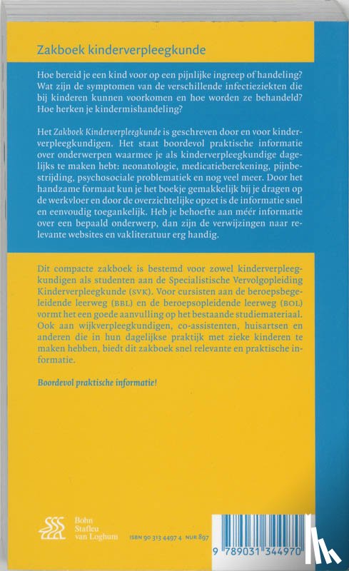 Jong, M.A. de - Zakboek kinderverpleegkunde