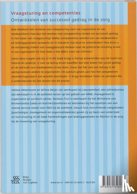 Tuin, B.C.M., Beijer, W.M.M., Akkerboom, H.L. - Vraagsturing en competenties
