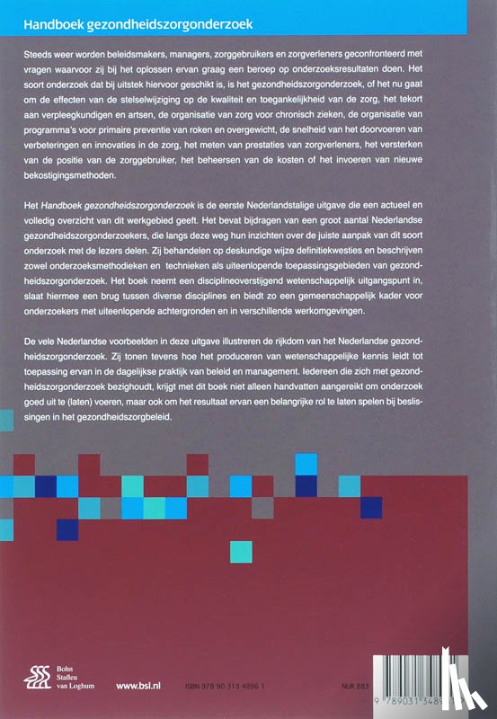  - Handboek gezondheidszorgonderzoek