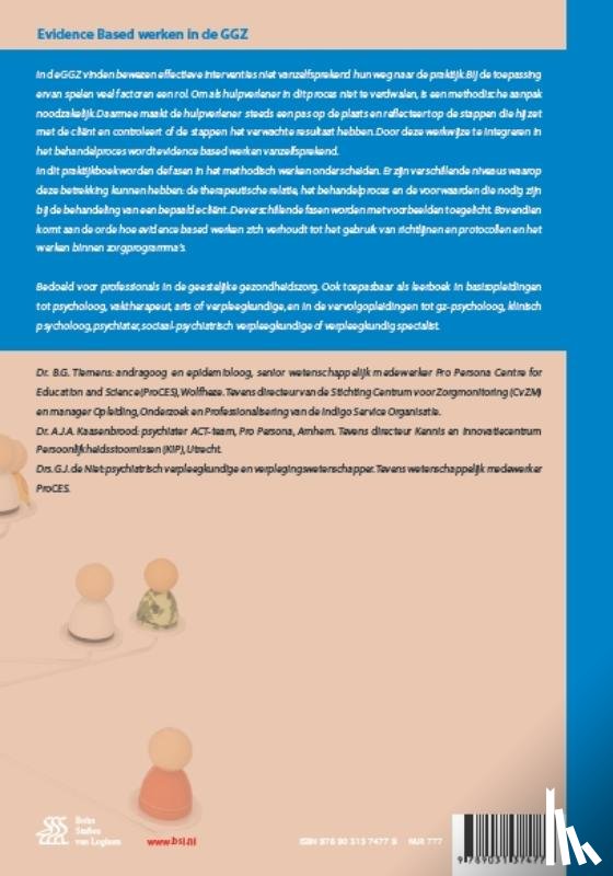 Tiemens, Bea, Kaasenbrood, Ad J.A., Niet, Gerrit de - Evidence Based werken in de GGZ