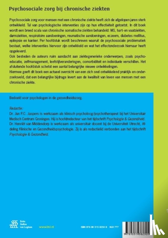 Jaspers, Jan, Middendorp, Henriët van - Psychosociale zorg bij chronische ziekten