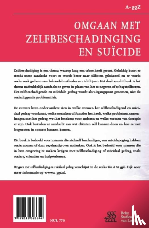 Klerk, Suzanne de, Emmerik, Arnold van, Giezen, Anne van - Omgaan met zelfbeschadiging en suïcidaal gedrag