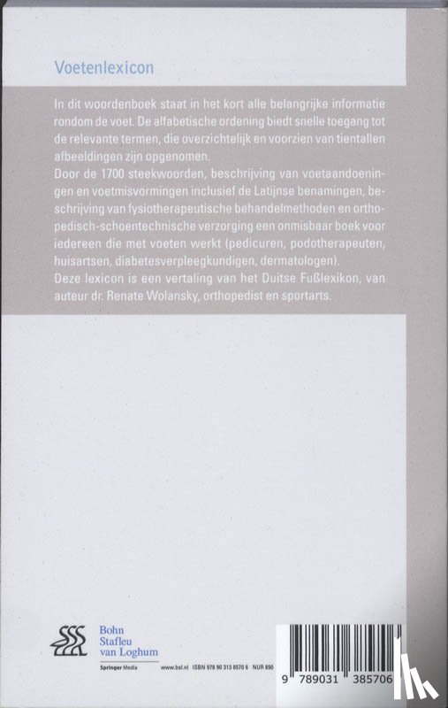 Wolansky, Renate, Textual - Voetenlexicon
