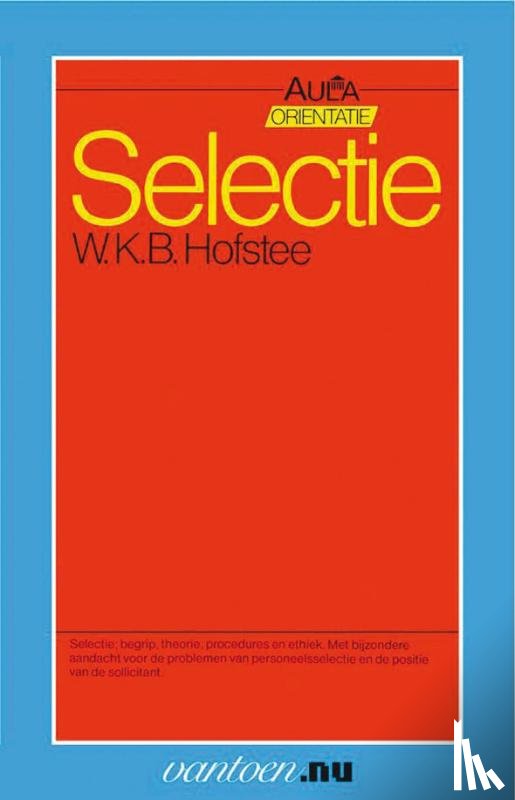Hofstee, W.K.B. - Selectie