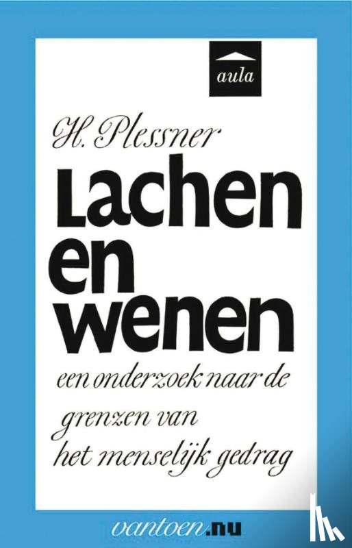Plessner, H. - Lachen en wenen
