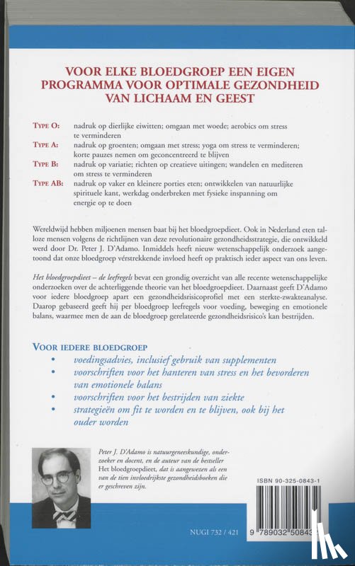 D'Adamo, P.J., Whitney, C. - Het bloedgroepdieet - De leefregels