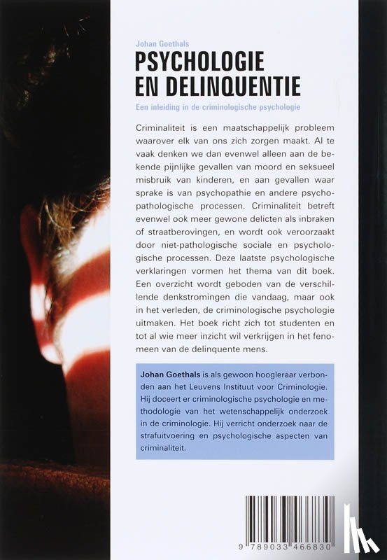 Goethals, J. - Psychologie en delinquentie