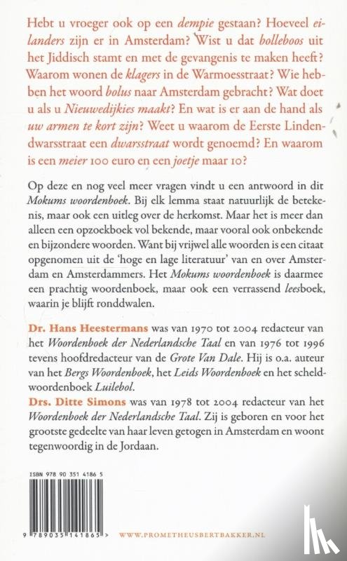 Heestermans, Hans, Simons, Ditte - Mokums woordenboek