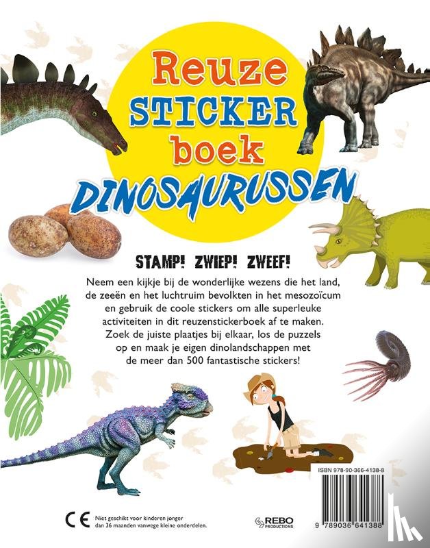 Sipi, Claire - Reuzestickerboek Dinosaurussen