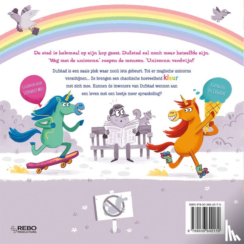 Moss, Stephanie - Uh-oh! Daar zijn de... unicorns! - prentenboek padded