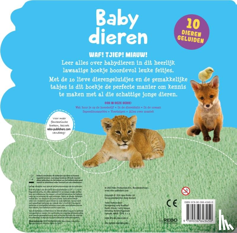 Beer, Kathryn - Geluidenboek - Babydieren