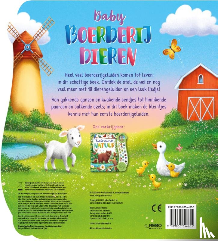 Phoenix, James - Baby boerderijdieren - Geluidenboek