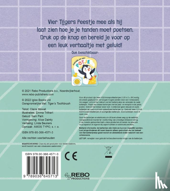 Mowat, Claire - Tijger leert tandenpoetsen - Geluidboek
