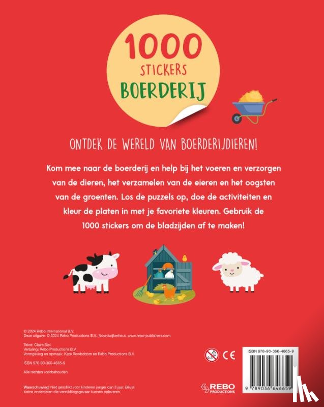 Sipi, Claire - Boerderij - 1000 stickers