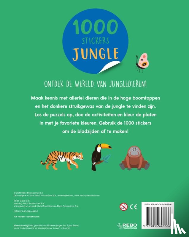 Sipi, Claire - 1000 stickers Jungle
