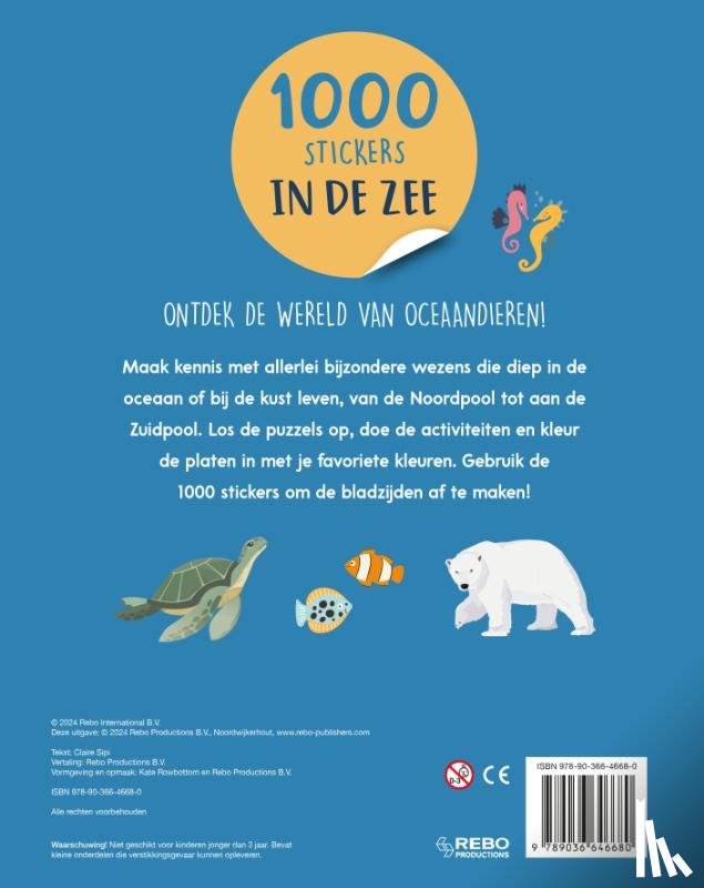 Sipi, Claire - In de zee - 1000 stickers