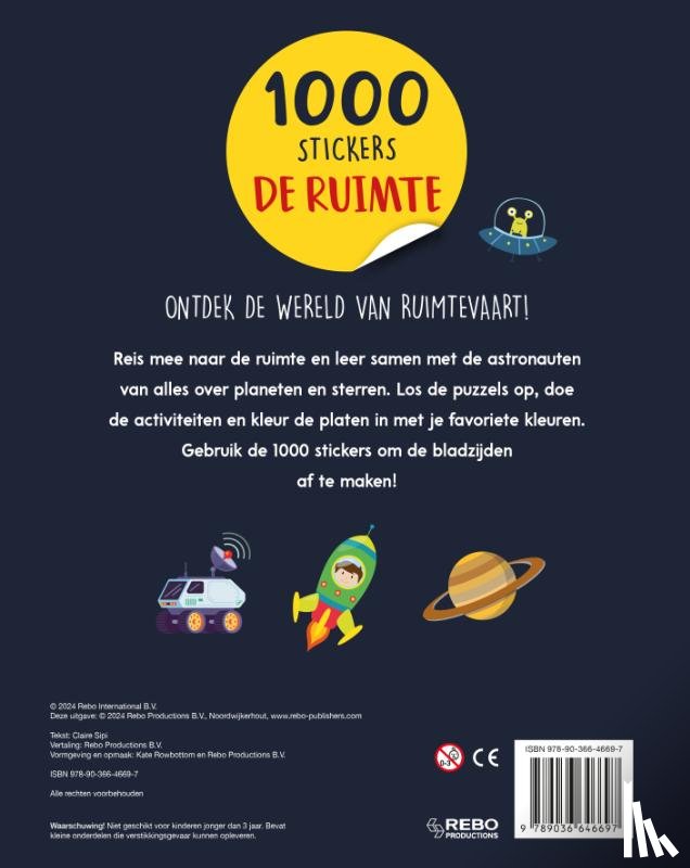 Sipi, Claire - De ruimte - 1000 stickers
