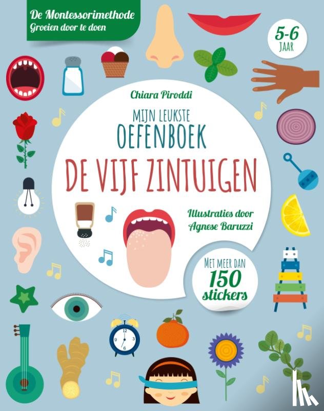 Piroddi, Chiara - Mijn leukste oefenboek de vijf zintuigen