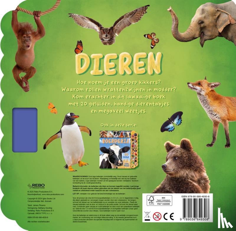 Phoenix, James - Dieren - 20-geluidenboek