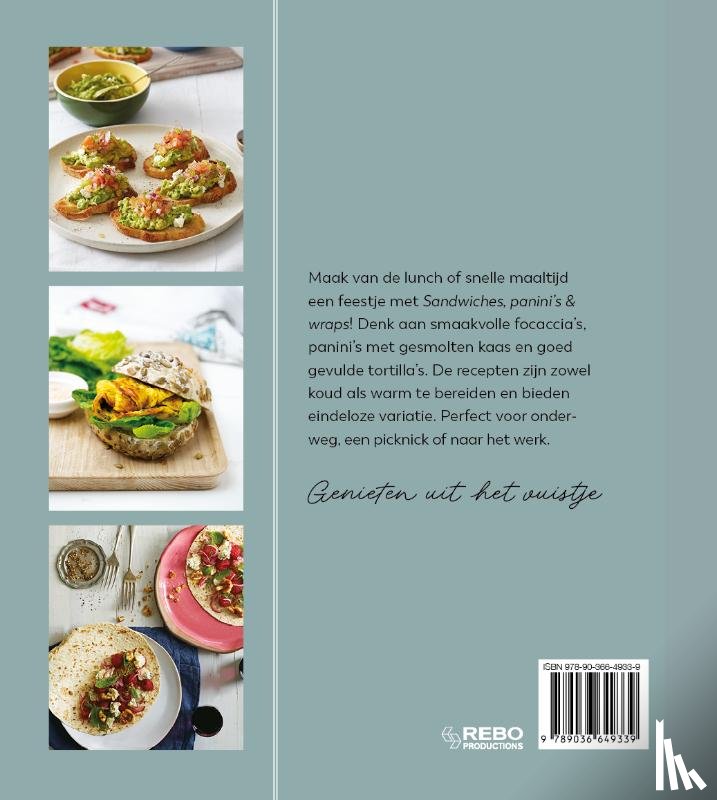  - Sandwiches, panini's & wraps