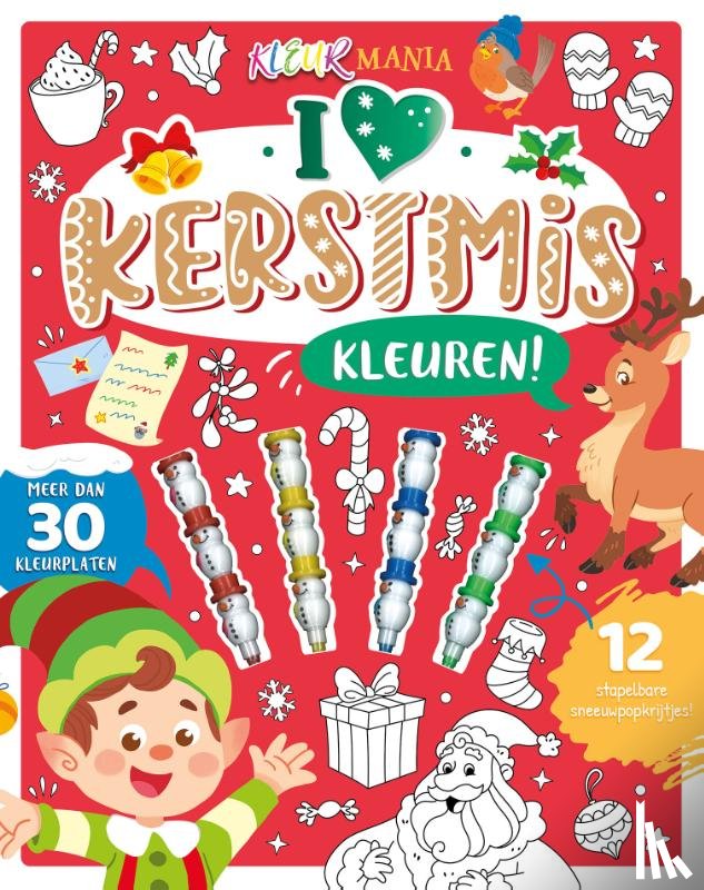 Phoenix, James - I love Kerstmis kleuren! - Kleurmania