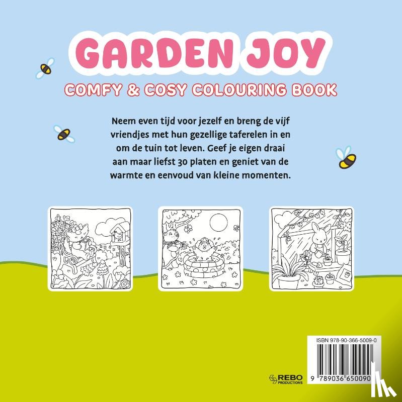  - Garden joy - Comfy & cosy colouring book