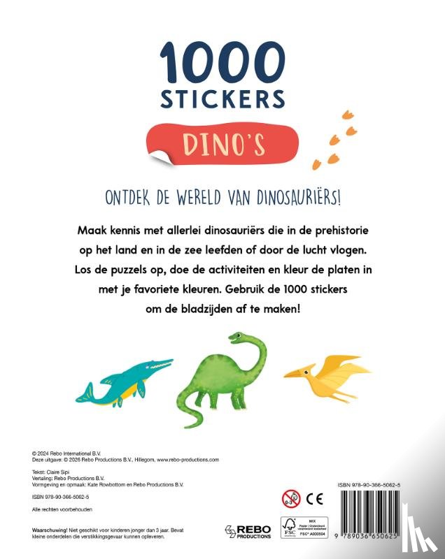 Sipi, Claire - Dino's - 1000 stickers