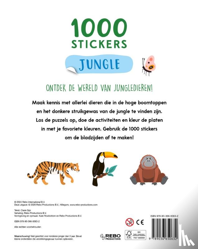 Sipi, Claire - Jungle - 1000 stickers