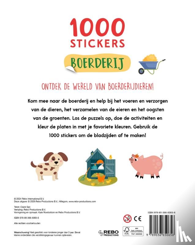 Sipi, Claire - Boerderij - 1000 stickers