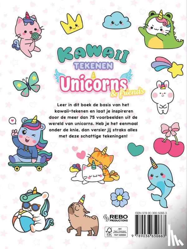 Rebo International B.V. - Kawaii tekenen unicorns & friends