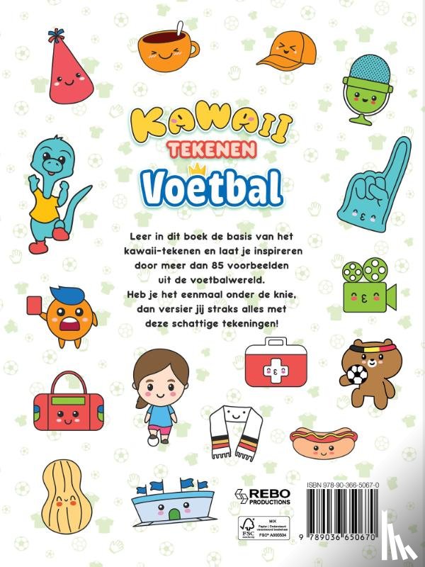Rebo International B.V. - Kawaii tekenen voetbal