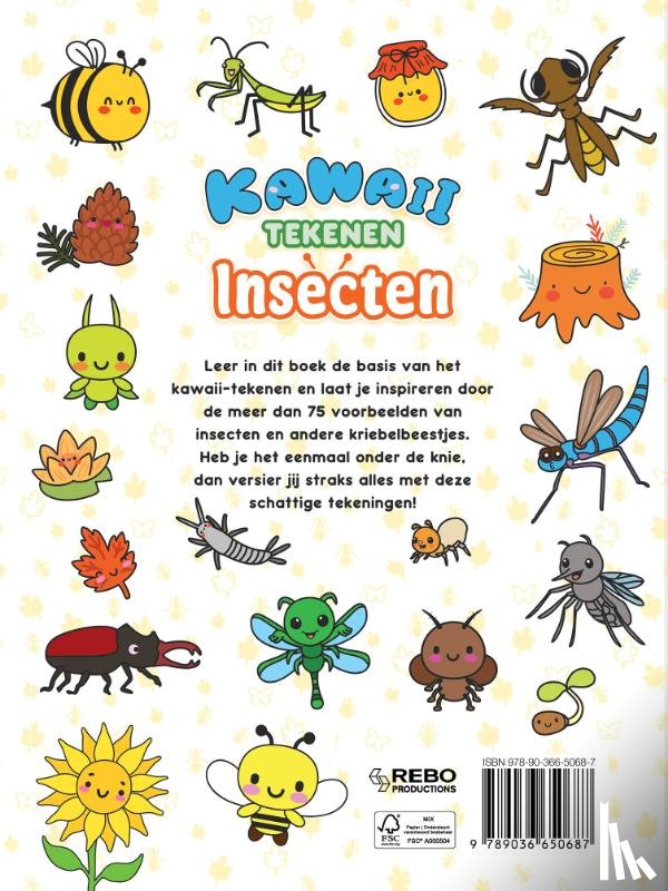 Rebo International B.V. - Kawaii tekenen insecten