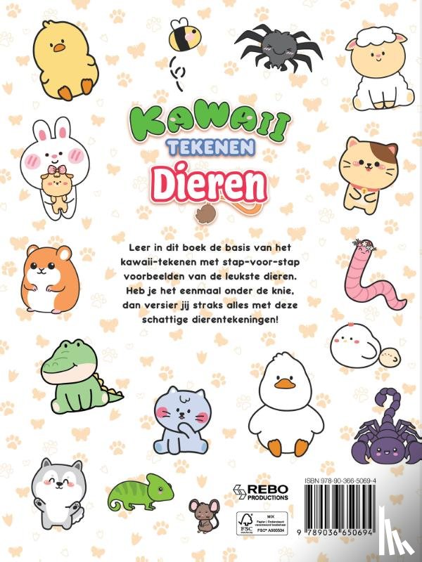 Rebo International B.V. - Kawaii tekenen dieren