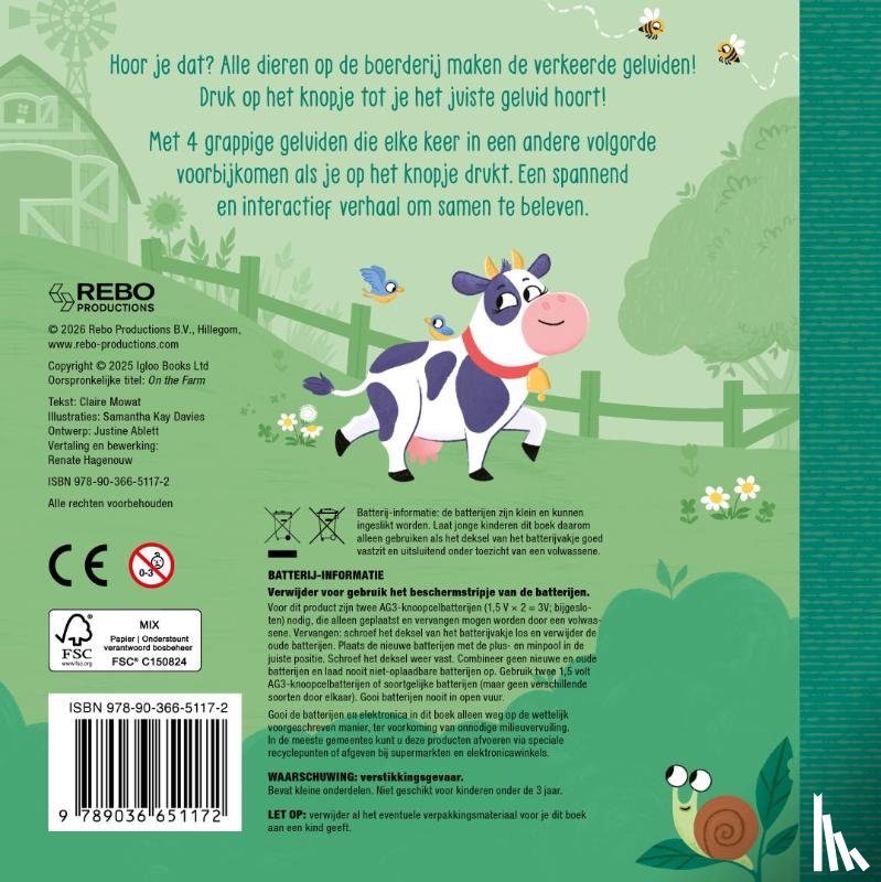 Mowat, Claire - Op de boerderij - Zoek het geluid