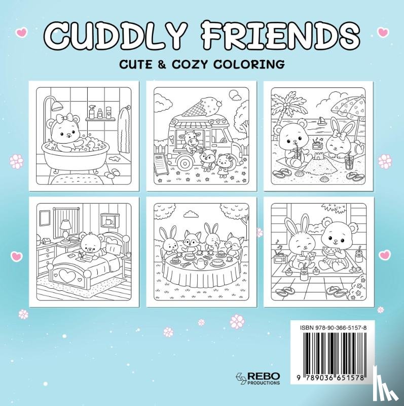 Rebo Productions B.V. - Cuddly friends - Cute & cozy coloring