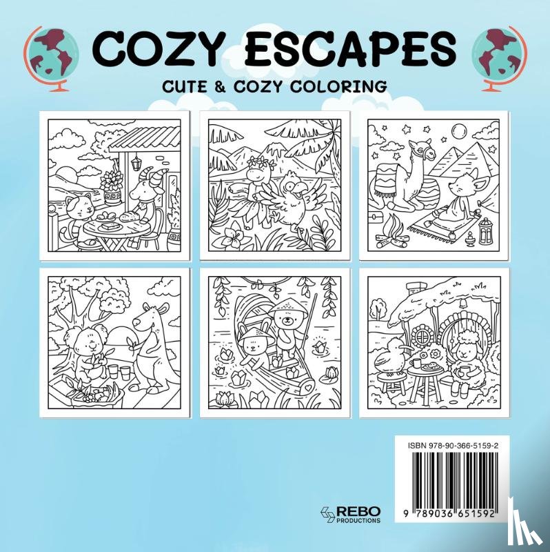  - Cozy escapes - Cute & cozy coloring
