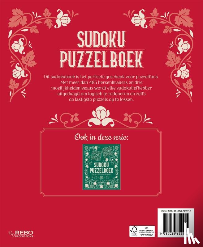  - Sudoku puzzelboek rood (volume 2)