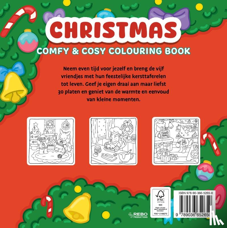  - Christmas - Comfy & cosy colouring book