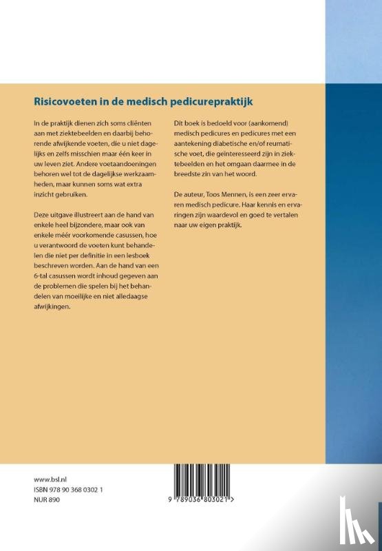 Mennen, Toos - Risicovoeten in de medisch pedicurepraktijk