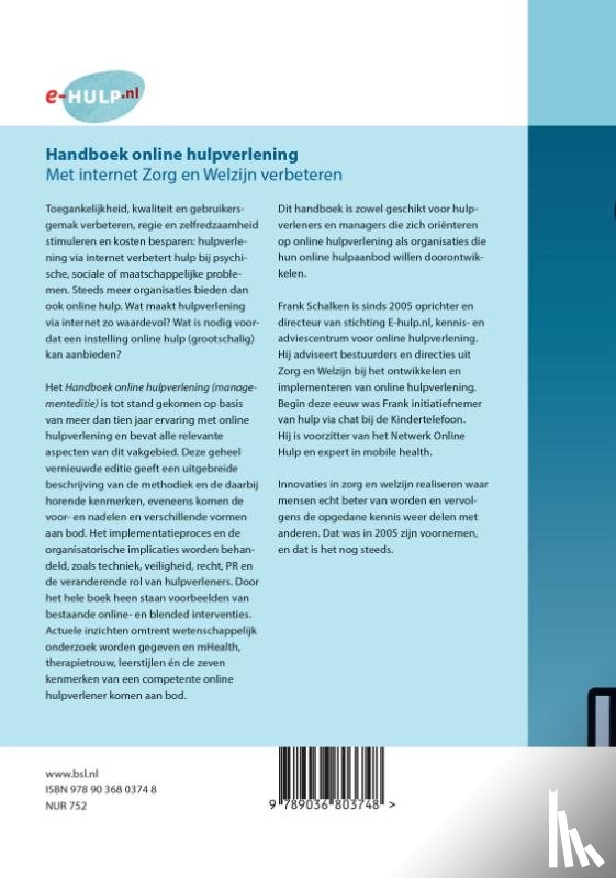 Schalken, Frank - Handboek online hulpverlening