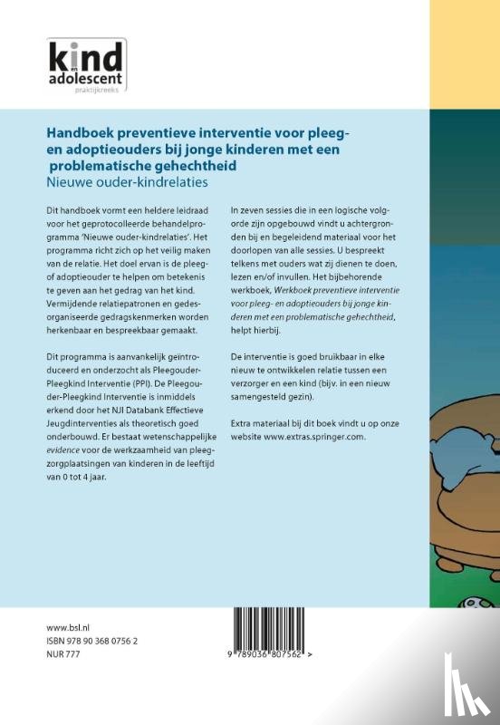 Zeeuw, Marilene de, Brok, Carla, Andel, Hans van - Handboek preventieve interventie voor pleeg- en adoptieouders bij jonge kinderen met een problematische gehechtheid