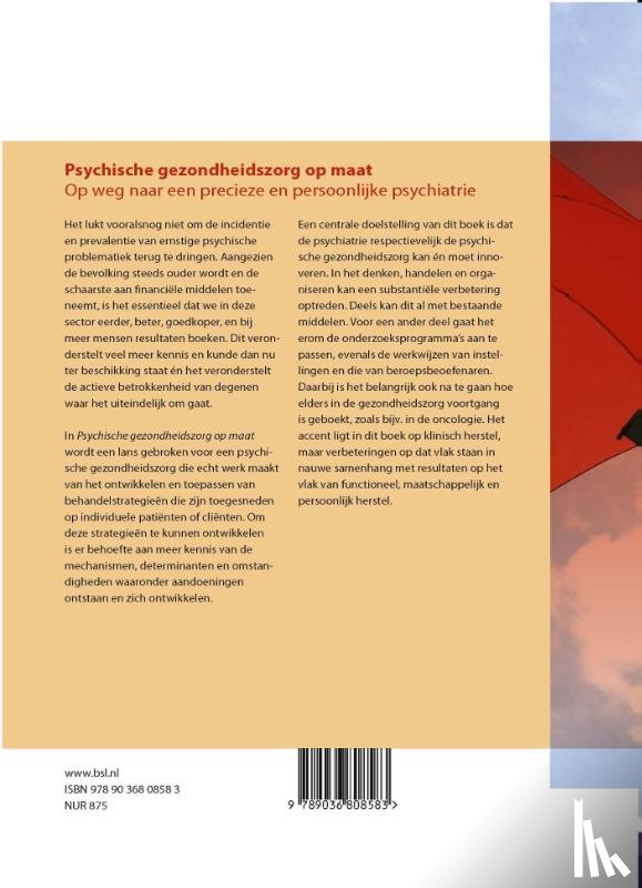 Stel, J.C. van der - Psychische gezondheidszorg op maat