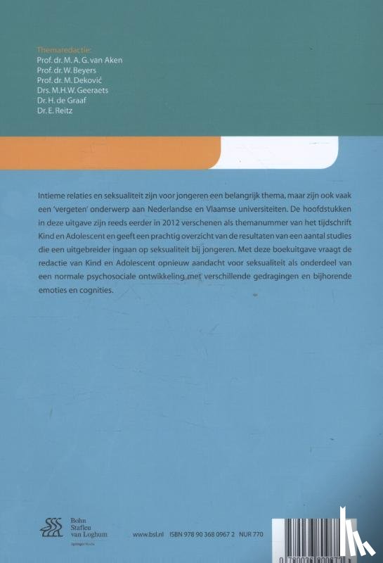  - Intieme relaties en seksualiteit