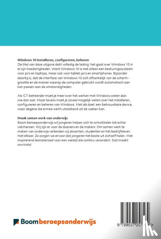  - Windows 10 installeren, configureren, beheren