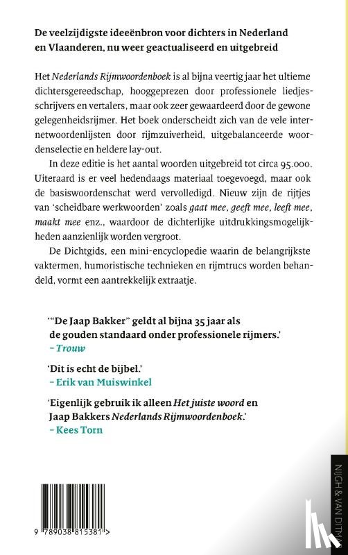 Bakker, Jaap - Nederlands Rijmwoordenboek