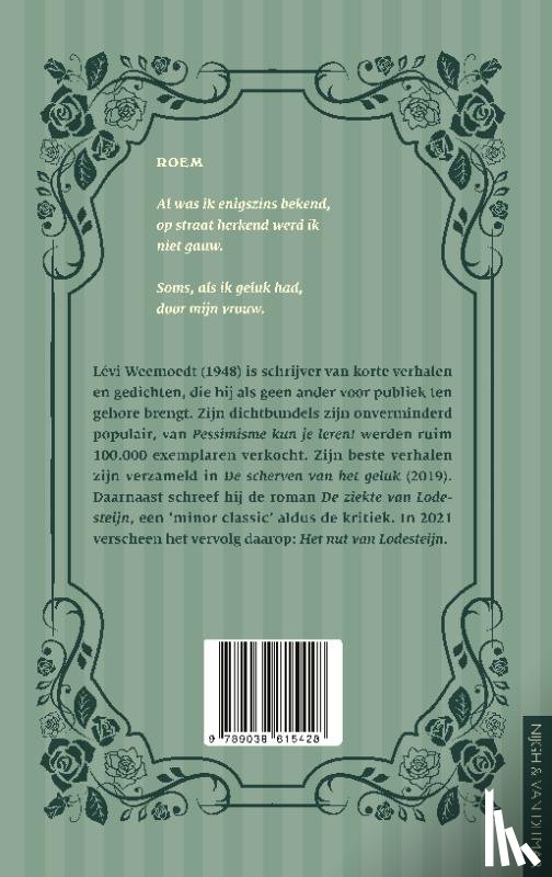 Weemoedt, Lévi - Vreugde heeft geen vat op mij