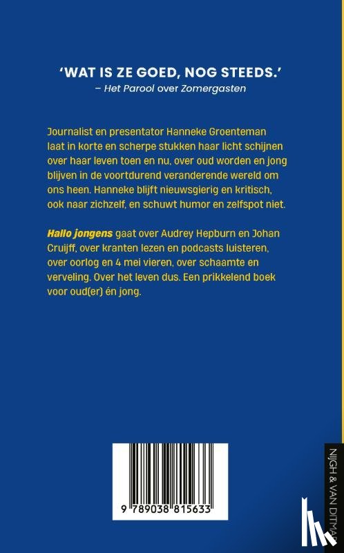 Groenteman, Hanneke - Hallo jongens